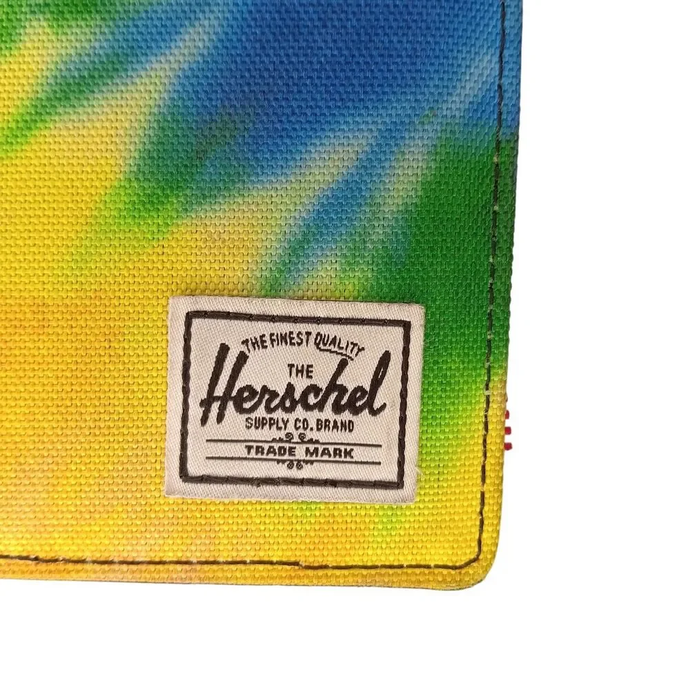 Herschel Supply Company Roy Bifold RFID Wallet Tie Dye Yellow Blue Orange